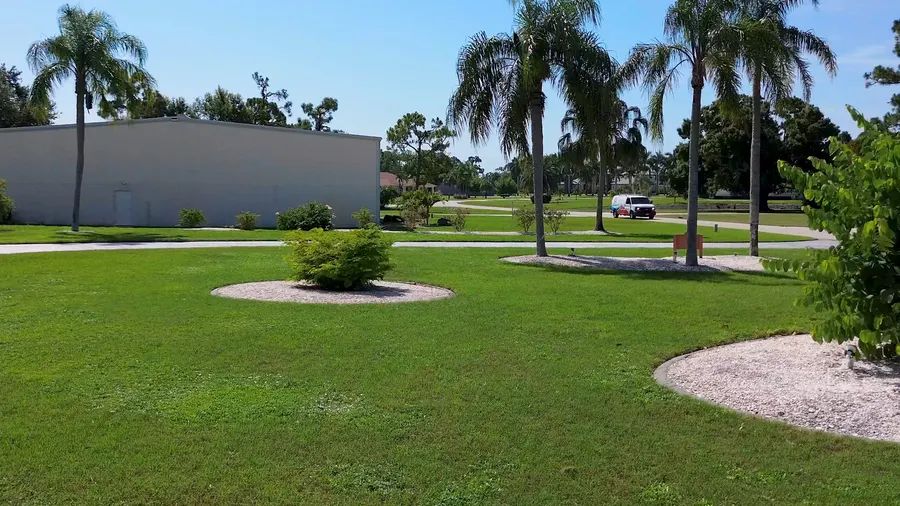 A Southwest Florida commercial property with palm trees